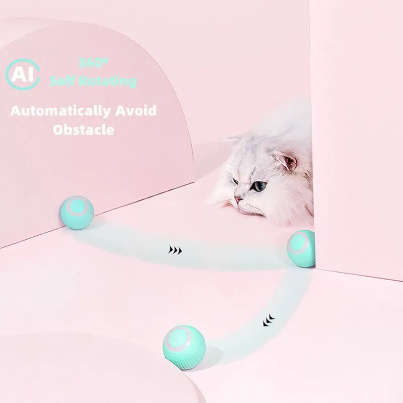 Automatic Rolling Interactive Cat Ball Toy