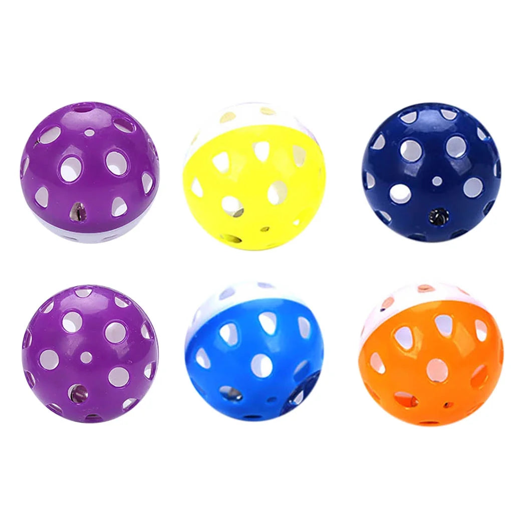 6-Piece Interactive Bell Ball Cat Toy Set