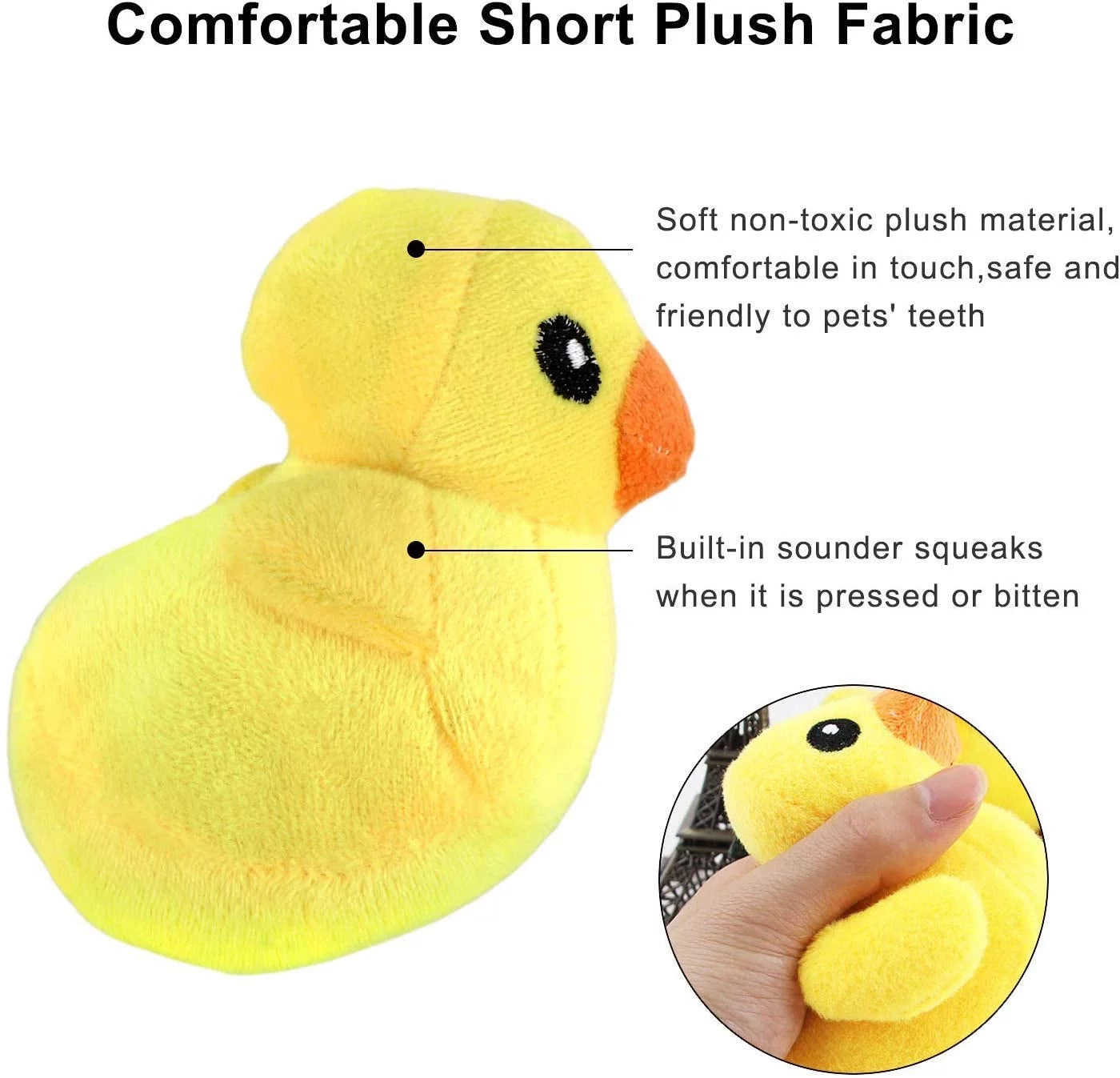 14-Pack Plush Squeaky Dog Toys – Fruits & Vegetables Set