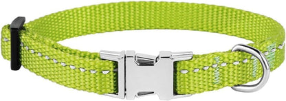 Adjustable Reflective Nylon Dog Collar – Small (7"–11")