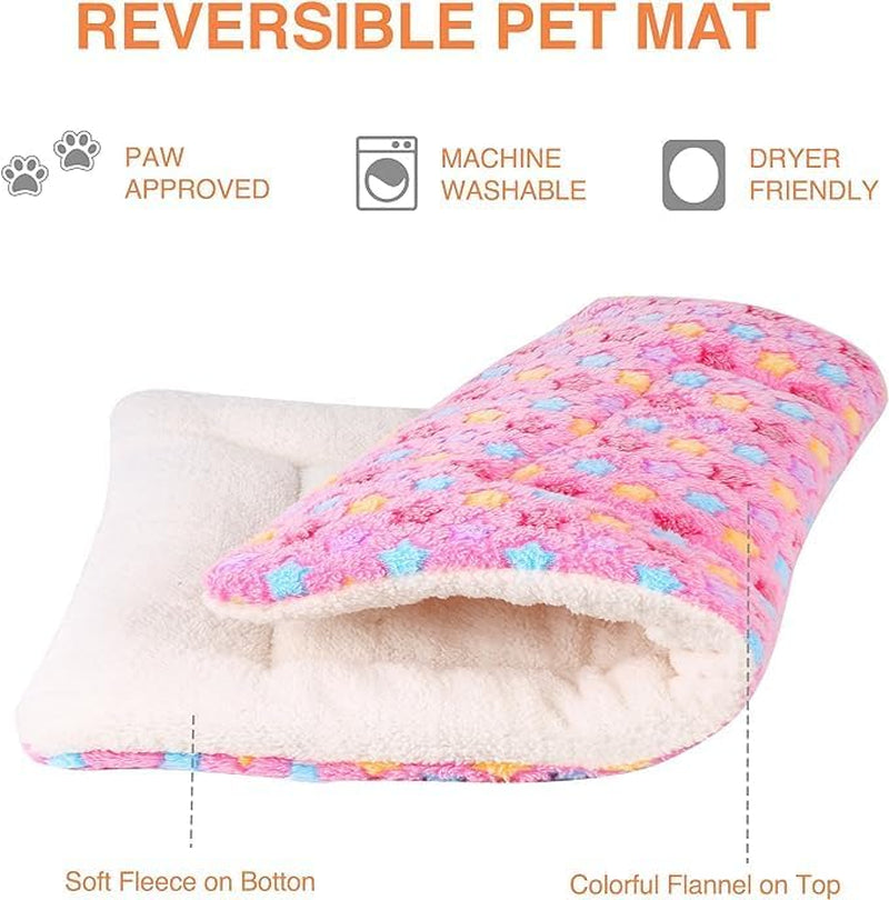 Ultra Soft Washable Dog Crate Pad with Star Print – 29" x 21" Pink