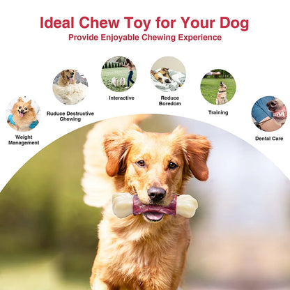 Tough Chew Bone Dog Toy for Large Aggressive Chewers
