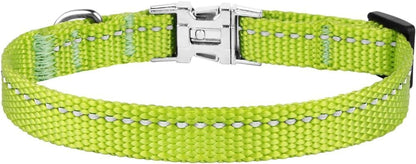 Adjustable Reflective Nylon Dog Collar – Small (7"–11")